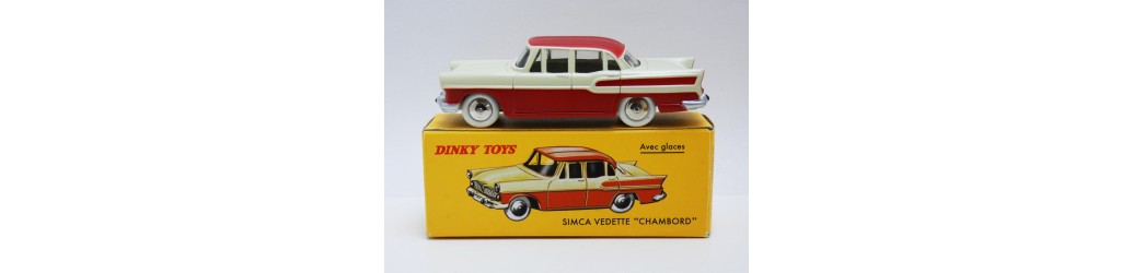 Collection of miniatures on cars and trucks Dinky Toys republished by Atlas